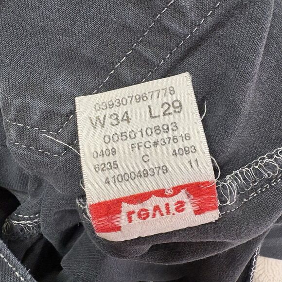 Levis 501 Men's Straight Fit/Straight Leg Jeans 34x25 Stretch Denim Casual - Picture 3 of 8